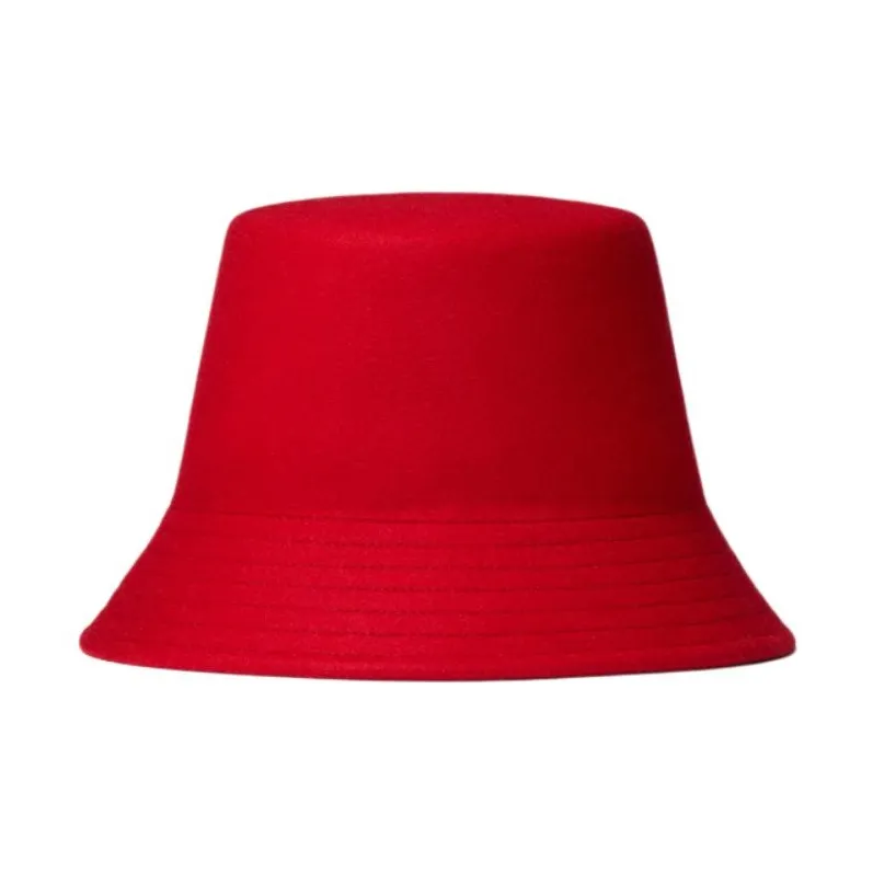 Valentino Wool Metal Bucket Hats Women's Red-1