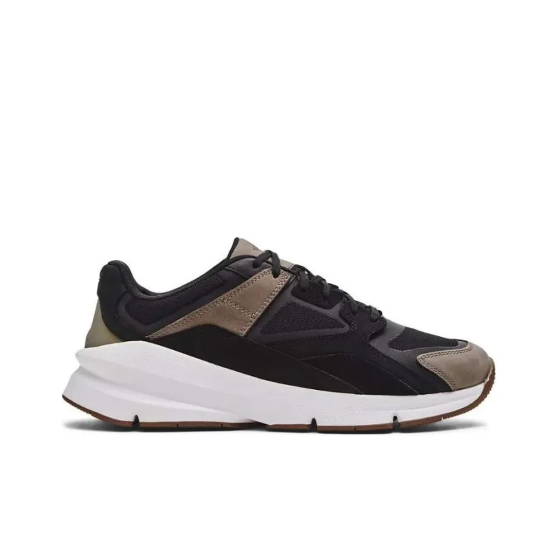 Under Armour Cushioning Wear-Resistant Low-Top Casual Shoes Unisex Black Brown-1