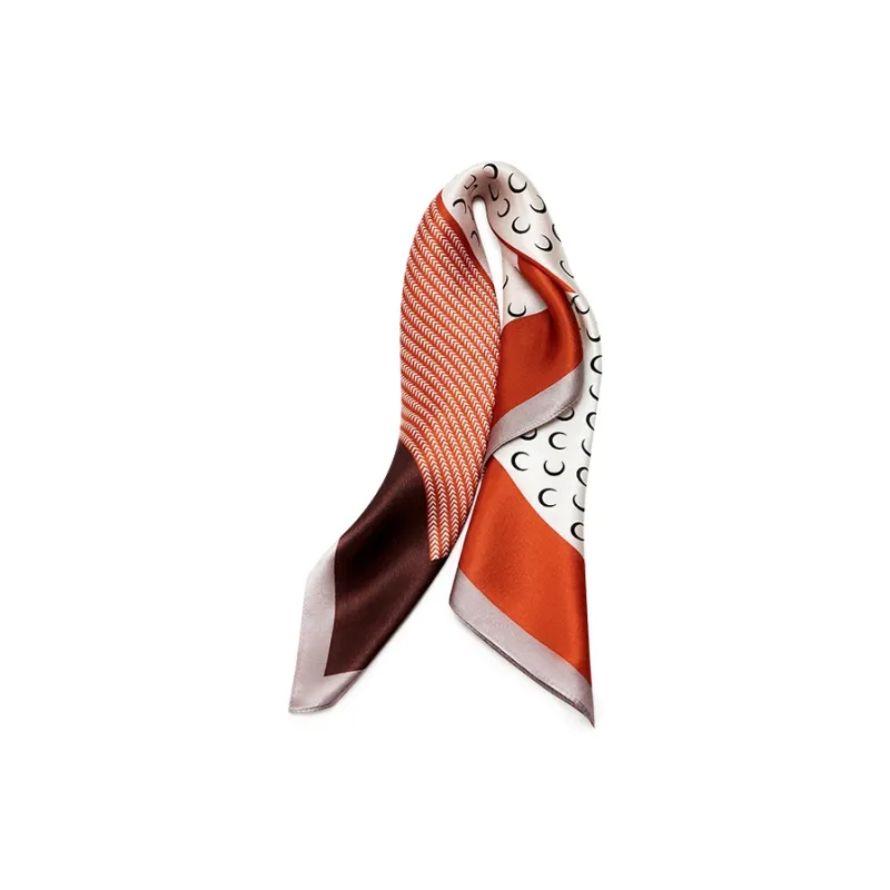 Narandu Silk Scarves Women's Orange-1