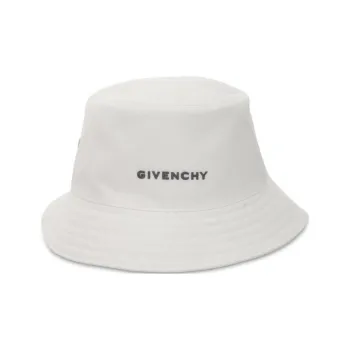 GIVENCHY Polyamide Acrylic Nylon Metal Bucket Hats Men's White