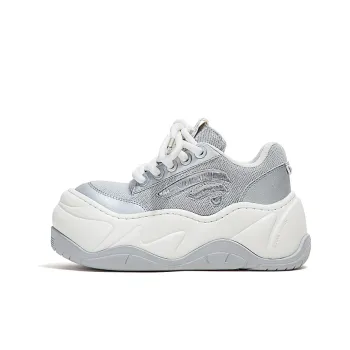 FY SPR WiFi Collection Anti Slip Wear Resistant Low Top Skateboard Shoes Women's Silver