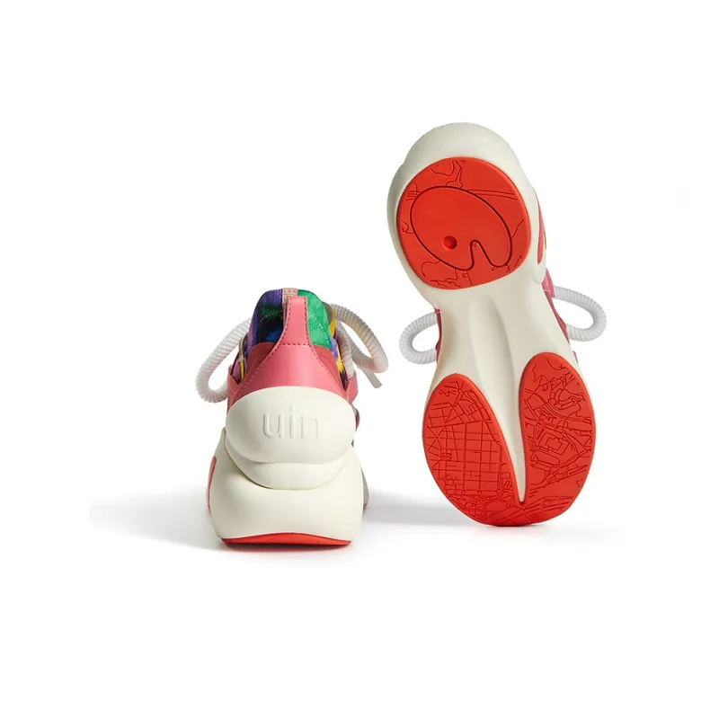U.IN Painted Travel Shoes Bilbao A1 & A2 Artistic Collection Chunky Sneakers Women's-45