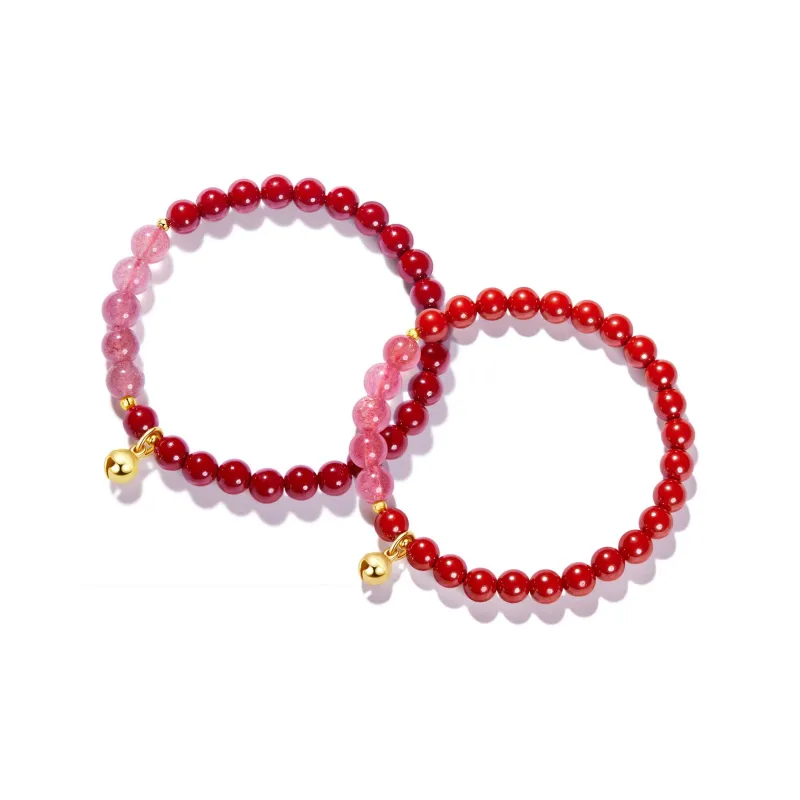 Far Mountain Joe Reconstructed Cinnabar Bracelets Unisex-2