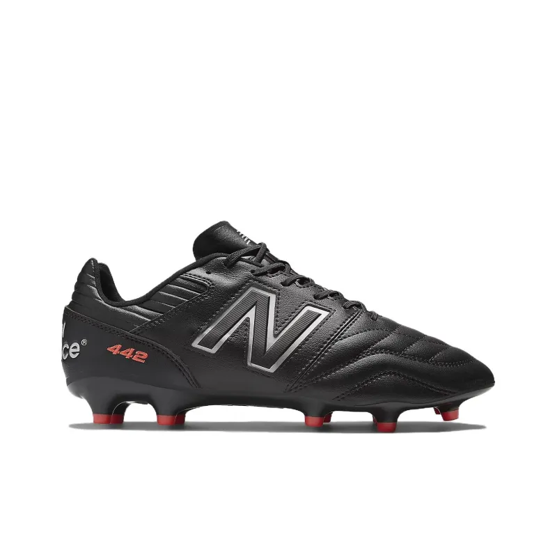 New Balance 442 V2 Pro FG Slip Resistant Soccer Shoes Unisex Black White-1