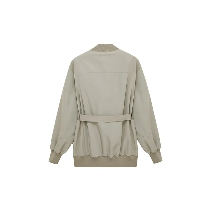 D'zzit Cropped Coats Women's Dark Green-1