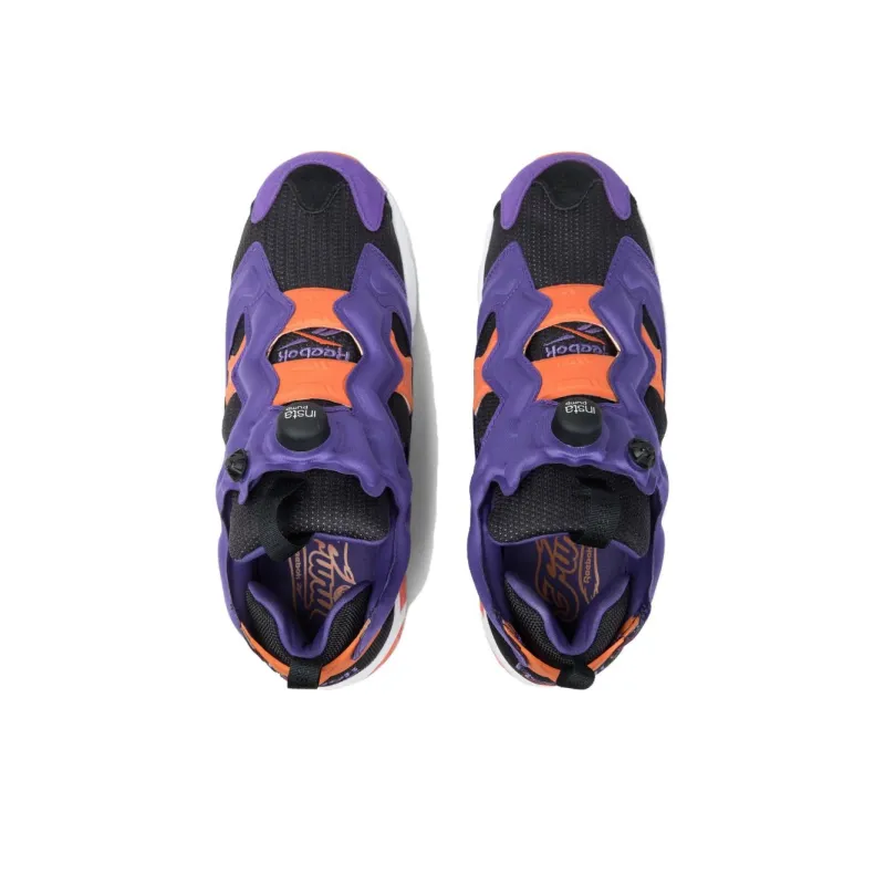 Reebok Instapump Fury Cushioned Slip Resistant Low Top Casual Running Shoes Unisex Purple Black-2