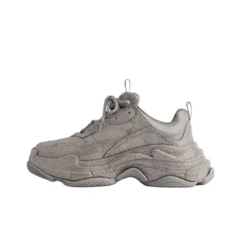 Balenciaga Triple S With Rhinestones 'Dark Grey' Women's