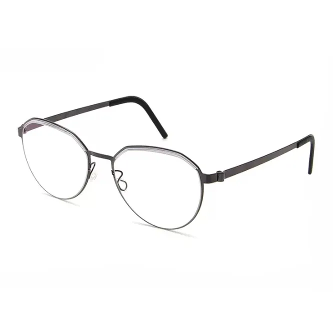 LINDBERG Titanium Irregular Shape Eyeglass Frames Men's-0