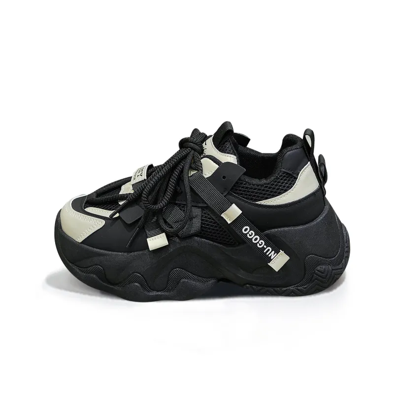 MAKINO Height Increasing Lightweight Low-Top Chunky Sneakers Women's-4