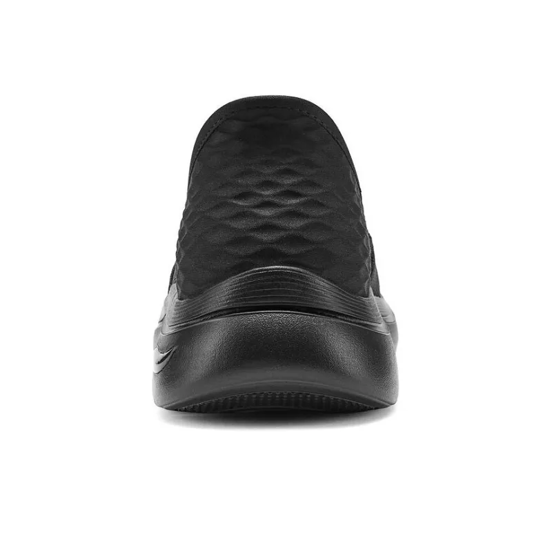 Skechers Slip Ins Cushioning Anti Slip Wear Resistant Breathability Low Top Casual Shoes Men's Black-3