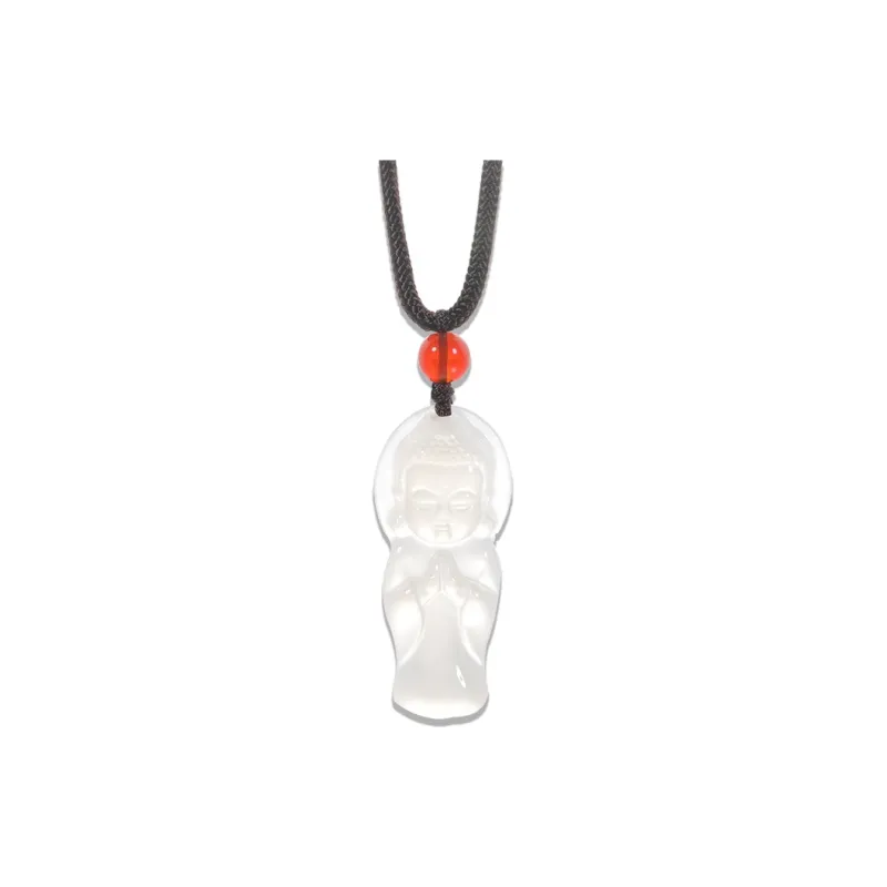 LUXLINE Chalcedony Jade Necklaces Unisex-5