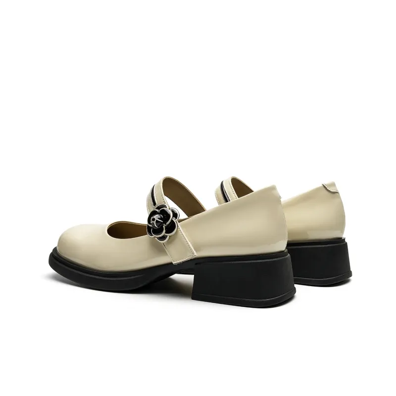 EBLAN Casual Single Shoes Women's Beige-3