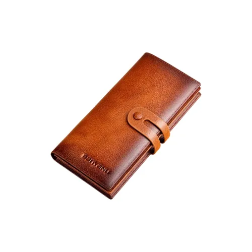 Banyanu Cow Leather Wallets Card Holders Regular Men's Yellow Brown/Coffee/Blue Gray