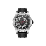 HBR8857-White Case Black Strap