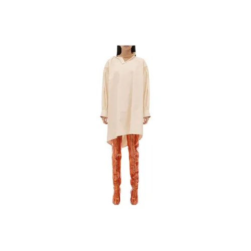 Bottega Veneta Long-Sleeved Dresses Women's Beige