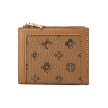 MEXICAN Synthetic Leather, Textile Mosaic Wallet, Card Holder, Coin Purse Women's Brown