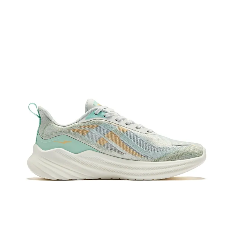 Erke Chiding 2.0 Cushioning, Wear Resistant Low Top Running Shoes Women's Jade Green Erke White-1
