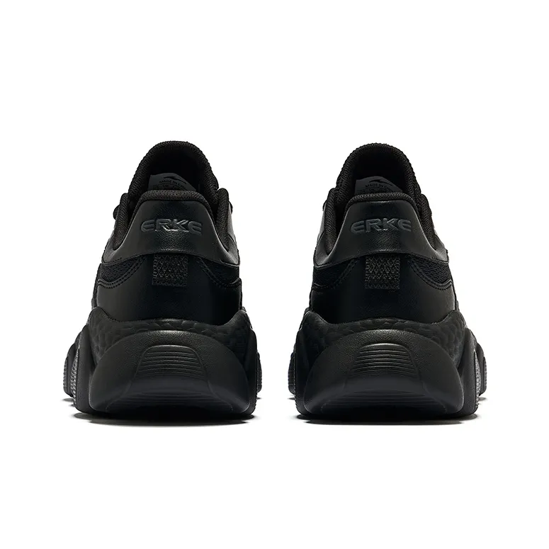 Erke Sweetheart 2.0 Wear Resistant Coverage Low Top Casual Shoes Women's Jet Black-3