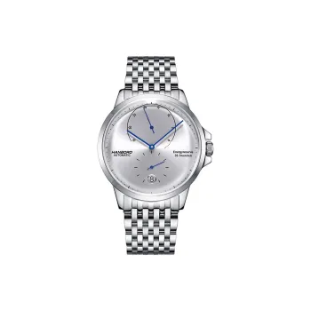 HANBORO Automatic Mechanical Movement Watch Men's Watches Silver Dial HBR902 BBG