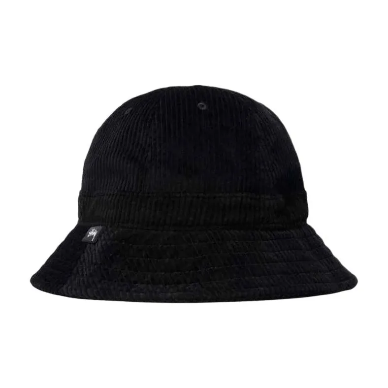 Stussy Corduroy Bucket Hats Unisex Black-0