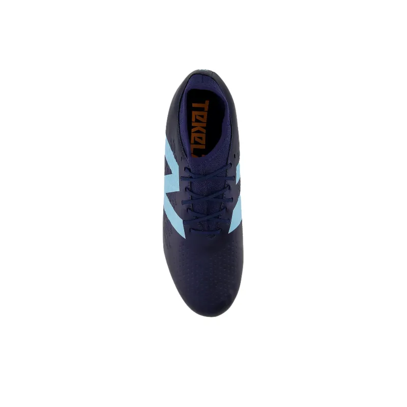 New Balance Tekela V4 +FG Coverage Slip Resistant Soccer Shoes Unisex Dark Blue-3