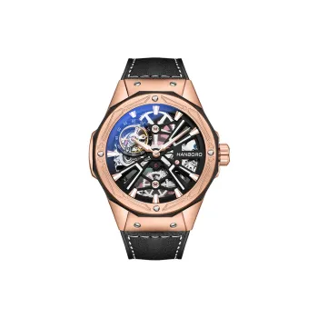 HANBORO World Of Warcraft Collection Mechanical Movement Watch Men's Watches Black Dial HBR918 MH