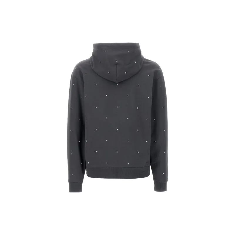 Valentino Stud Embellished Drawstring Hoodie-1