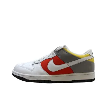 Nike Dunk Low White Engine Red Medium Grey Yellow Women's