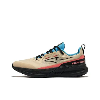 Erke Siye Pro Cushioned Slip Resistant Low Top Running Shoes Men's Oat Swim Pool Blue