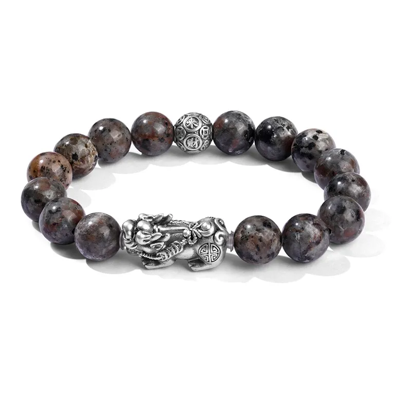 AWD 999 Fine Silver Flame Stone Bracelets Unisex-1