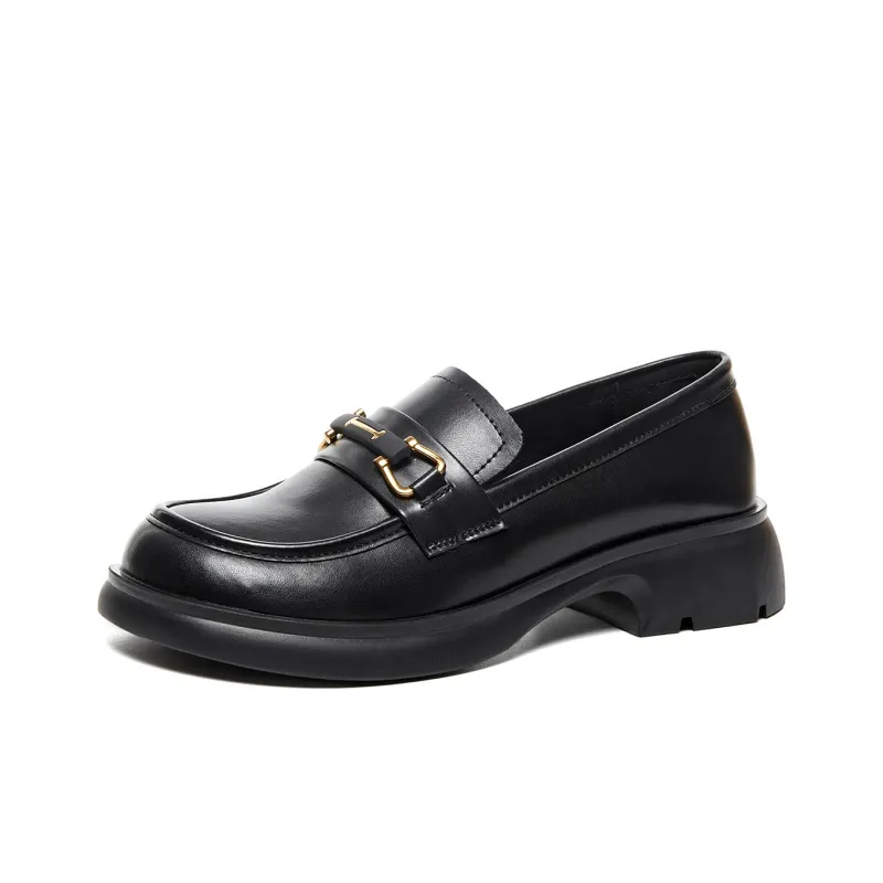 BAIJIHONG Loafers 3.5cm Women's Black-0