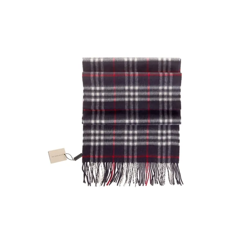 Burberry Knit Scarves Men's Dark Blue-1