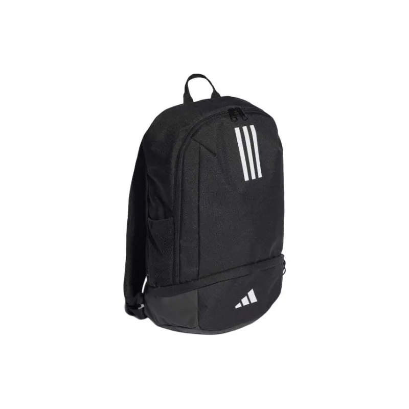Adidas Recycled Polyester Plain Weave Fabric Backpack Regular Unisex Black & White-1