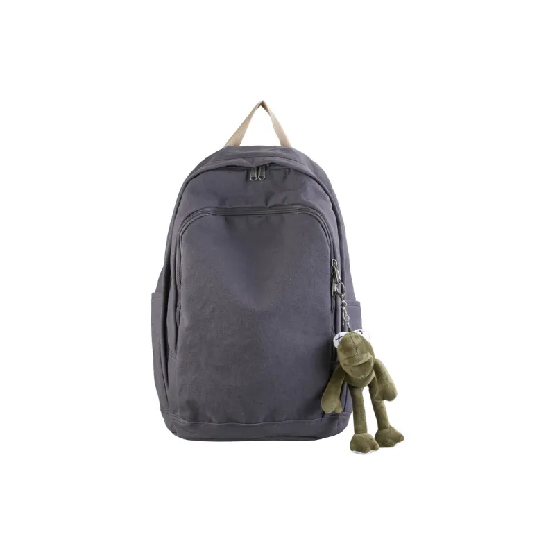 Deli Bear Canvas Backpack Regular Unisex Yellow/Ecru/Black/Dark Gray-16