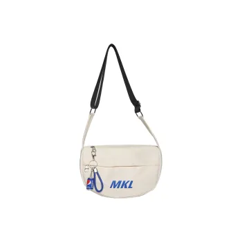 FAMAN Nylon Fabric One Shoulder Crossbody Sling Bags Regular Unisex Black/White/Khaki