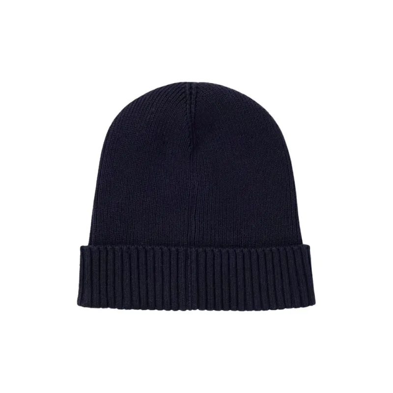 HUGO BOSS Cotton Wool Beanies Men's Dark Blue-1
