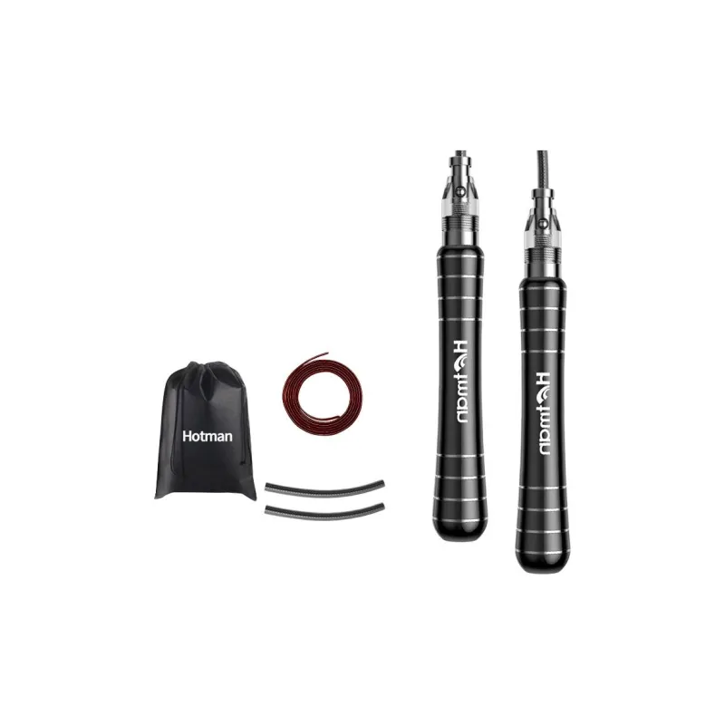 Genesis Fitness Training Non Countable Jump Ropes Adults Aluminum Alloy Controller, Steel Wire Rope 3m-5