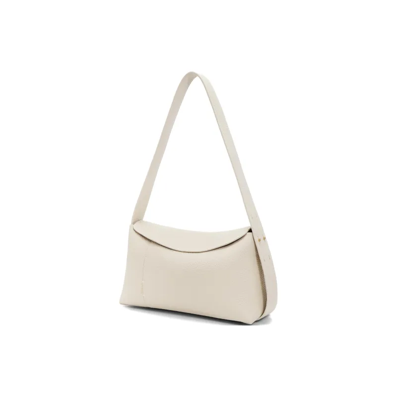 BELLE Top Grain Cow Leather Shoulder Bag Regular Women's Solid Color Plain-20