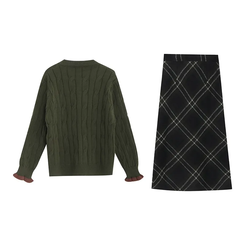 TWOPLUMGIRLS Two Piece Skirt Sets Women's-4