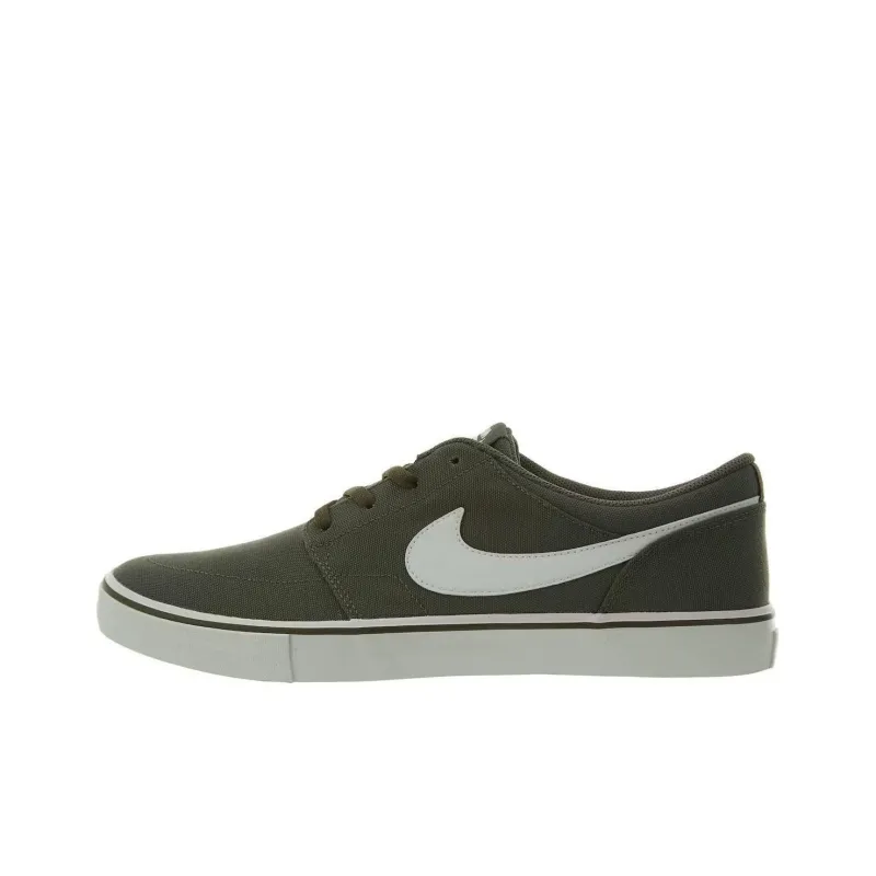 Nike Sb Portmore Ii Solar Canvas Medium Olive Summit White-0