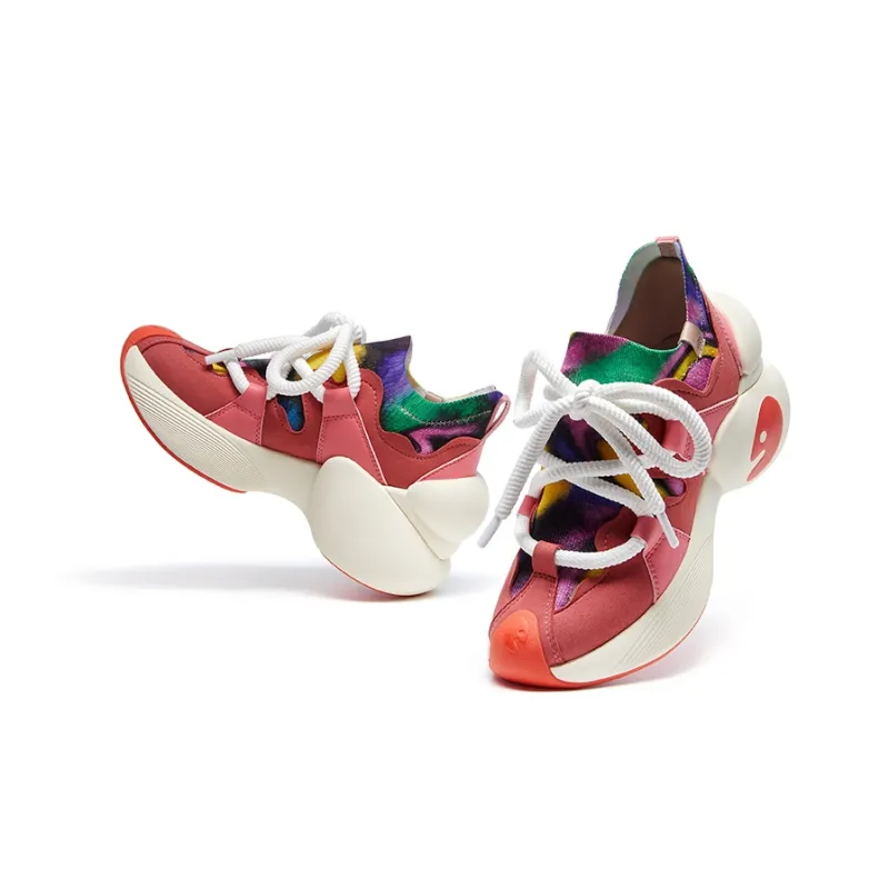 U.IN Painted Travel Shoes Bilbao A1 & A2 Artistic Collection Chunky Sneakers Women's-44