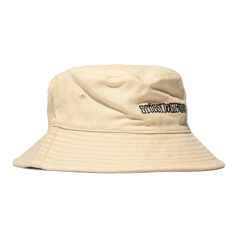 Stussy Canvas Wide Brim Bucket Hat-1