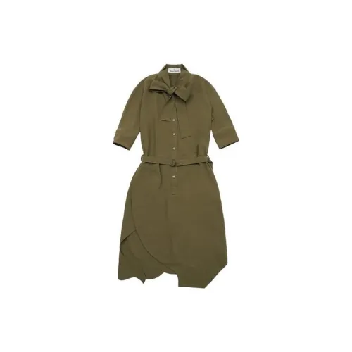 Vivienne Westwood Short-Sleeved Dresses Women's Army Green