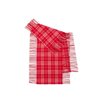 Burberry Check-pattern Cashmere Scarf