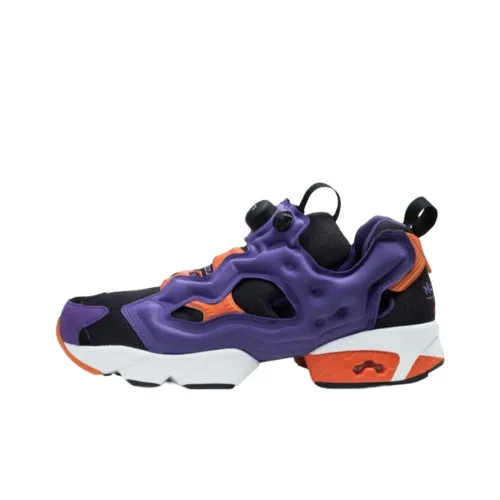 Reebok Instapump Fury Cushioned Slip-Resistant Low-Top Casual Running Shoes Unisex Purple Black