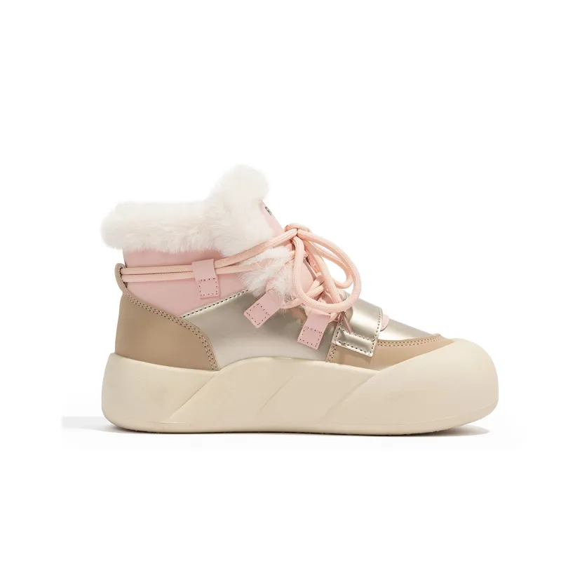 RENBEN Warm Height Increasing High-Top Casual Shoes Women's-11
