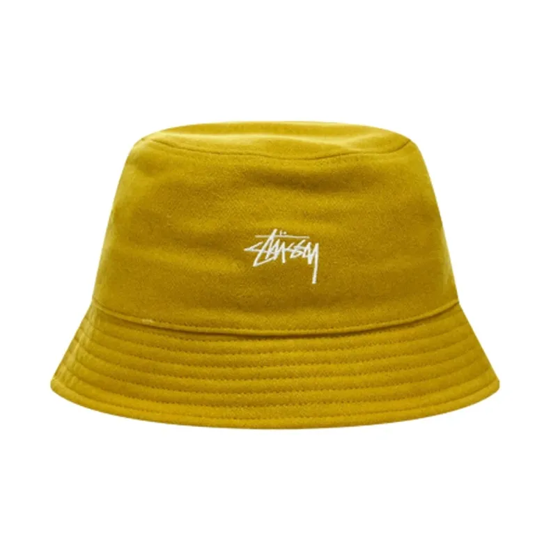 Stussy Wool Bucket Hats Unisex Yellow-0