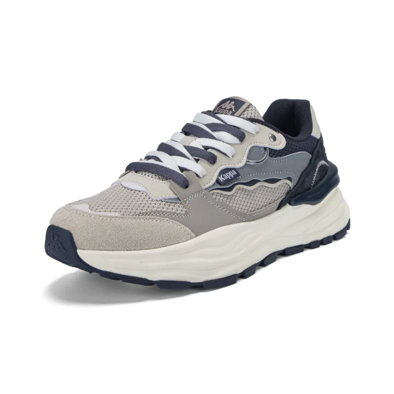 Kappa Anti-Slip Wear-Resistant Breathable Lightweight Low-Top Running Shoes Men's Khaki/Wheat Brown/Beagle Gray-2