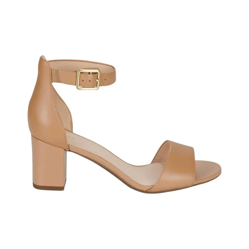 Clarks One Strap Sandals 7cm Women's Brown-1