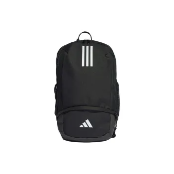 Adidas Recycled Polyester Plain Weave Fabric Backpack Regular Unisex Black & White